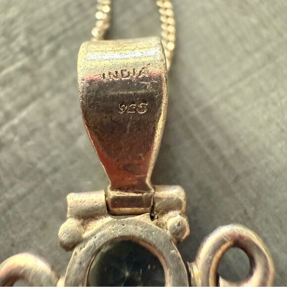 925 Sterling Silver Blue Topaz Labradorite Pendant Necklace 

Preowned - Picture 5 of 12